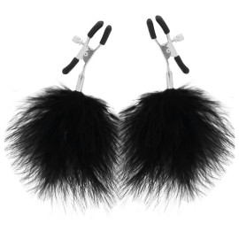 Darkness | Pom Poms Nipple Clamps