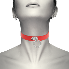 Coquette Hand Crafted Choker Fetish - Red