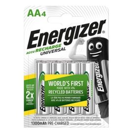 Energizer Universal Rechargeable Battery HR6 AA 1300mAh 4 Unit