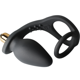 Ro-Zen Vibrating Anal Plug with attached Cock Ring