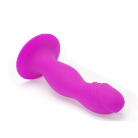 Booty Passion Silicone Plug with Suction Cup by Pretty Love in pink color