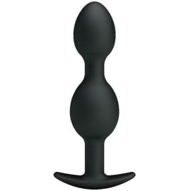 Pretty Love Bottom - Silicone Anal Balls 12.5 cm - Black