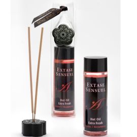 Extase Sensuel Hot Oil Extra Fresh Strawberry 100ml