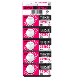 Maxell Battery Litio Cr2032 3V 5uds