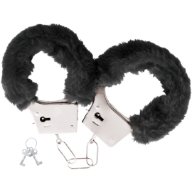 Darkness Pleasure Furry Handcuffs Black