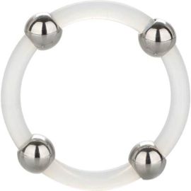 Calex Steel Beaded Silicone Ring