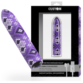 Custom Bullets Rechargeable Bullet Snake Lilac 10 Intensities