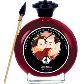 Shunga Body Painting Strawberries And Champagne