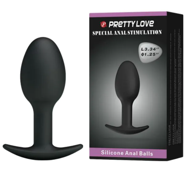 Ergonomic Silicone Anal Plug with 12 Vibrations Black Ergonomic Silicone Anal Plug with 12 Vibrations Black