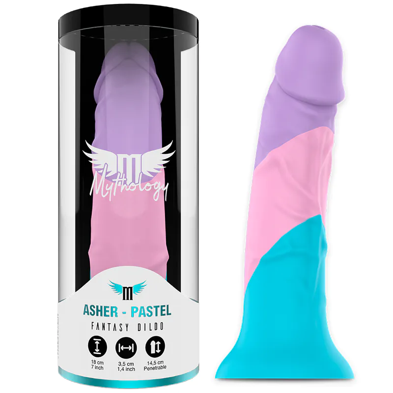 Mythology Asher Realistic Veined Silicone Suction Cup Dildo